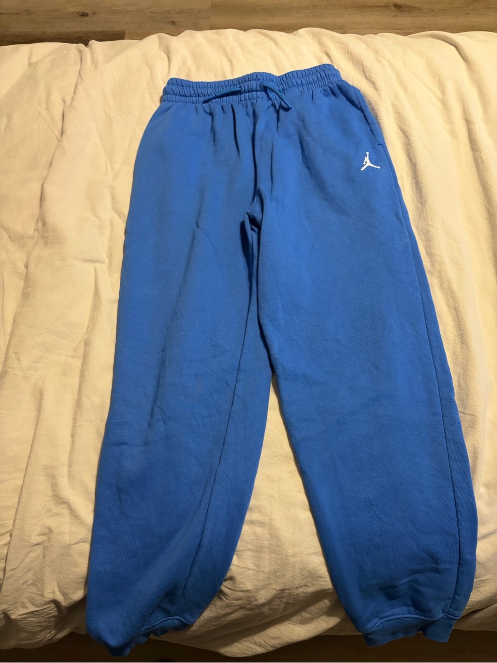 Jordan Youth Royal Blue Fleece Joggers with White Jumpman